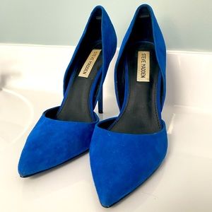 Suede high heels